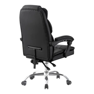 Καρέκλα Γραφείου Διευθυντή Sanema Pu Μαύρο 62X67X112-122Εκ