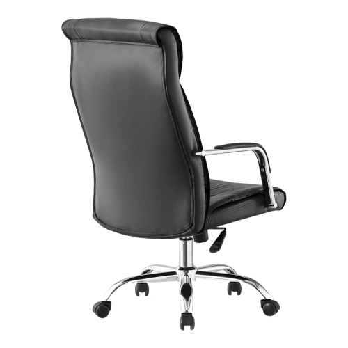 Καρέκλα Γραφείου Διευθυντή Biani Pu Μαύρο 56X70X107-115Εκ
