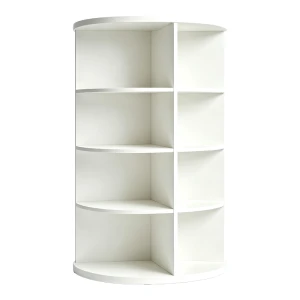 Γωνιακή Ραφιέρα Benzal Λευκό Mdf 80X30X120Εκ