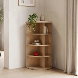 Γωνιακή Ραφιέρα Benzal Sonoma Mdf 80X30X120Εκ