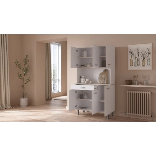 Σκευοθήκη Basil από Μοριοσανίδα  101 x  42.3  x  185.3 εκ. Σκευοθήκη Basil από Μοριοσανίδα  101 x  42.3  x  185.3 εκ.