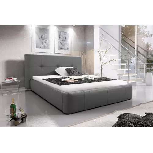 Επενδυμένο Κρεβάτι Elent-200 X 200 -Γκρι από Μοριοσανίδα  240 x  230  x  100 εκ. Επενδυμένο Κρεβάτι Elent-200 X 200 -Γκρι από Μοριοσανίδα  240 x  230  x  100 εκ.