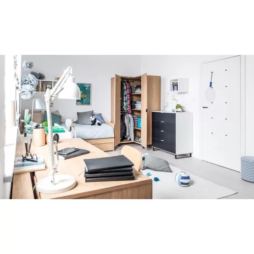 Συρτάρι Καναπέ Και Παιδικού Κρεβατιού Simple-Γκρι από Μοριοσανίδα  197 x  85.5  x  20.5 εκ.