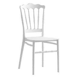 Mills Καρέκλα Εστίασης - Catering Στοιβαζόμενη Pp Άσπρο 40x51x89cm