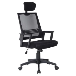 Bf2008 Πολυθρόνα Γραφείου Διευθυντή - Mesh Μαύρο 59x63x111/121cm