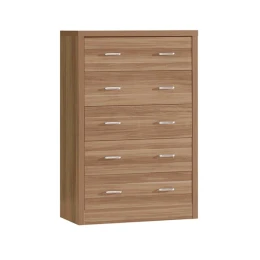 Caliber Συρταριέρα Με 5 Συρτάρια - Απόχρωση Sonoma Oak 80x39x120cm