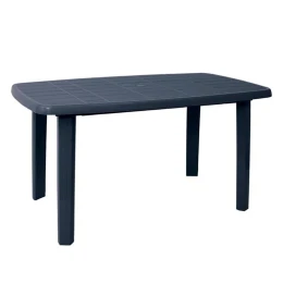 Sorrento Τραπέζι Oval Dining Κήπου - Βεράντας, Pp Απόχρωση Ανθρακί 140x80x74cm oval