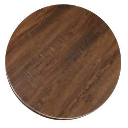 Contract Sliq Normal Επιφάνεια Τραπεζιού Τ.werzalit, Απόχρωση Walnut Φ60cm/16mm