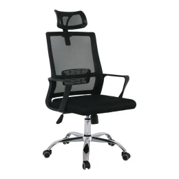 Bf2030 Πολυθρόνα Γραφείου Διευθυντή Mesh Μαύρο 58x67x110/118cm