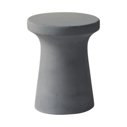 Concrete Σκαμπό Κήπου - Βεράντας, Fiber Cement Grey Φ.35cm H.45cm