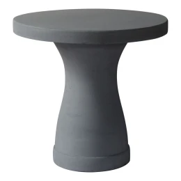 Concrete Τραπέζι Ροτόντα, Fiber Cement Grey Φ80cm H.75cm
