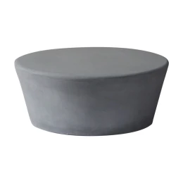 Concrete Τραπεζάκι Σαλονιού Fiber Cement Grey Φ75cm H.30cm