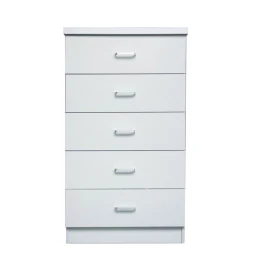 Drawer Συρταριέρα Με 5 Συρτάρια, Απόχρωση Άσπρο 60x40x97cm