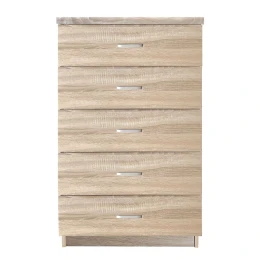 Drawer Συρταριέρα Με 5 Συρτάρια, Απόχρωση Sonoma 60x40x97cm