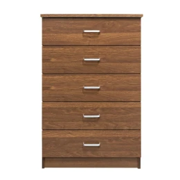 Drawer Συρταριέρα Με 5 Συρτάρια, Απόχρωση Καρυδί 60x40x97cm