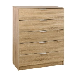 Drawer Συρταριέρα Με 5 Συρτάρια, Απόχρωση Sonoma 80x40x102cm
