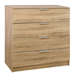 Drawer Συρταριέρα Με 4 Συρτάρια, Απόχρωση Sonoma 80x40x83cm