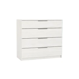 Drawer Συρταριέρα Με 4 Συρτάρια, Απόχρωση Άσπρο 80x40x83cm