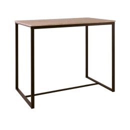 Henry Τραπέζι Bar Μέταλλο Βαφή Σκούρο Καφέ - Sonoma 100x60x86cm