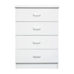 Drawer Συρταριέρα Με 4 Συρτάρια, Απόχρωση Άσπρο 60x40x80cm