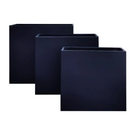Flower Pot-13 Set 3 Τεμαχίων Απόχρωση Black 61x26x61 + 71x31x71 + 81x36x81
