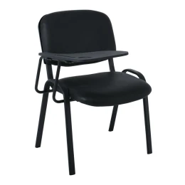 Sigma Καρέκλα Θρανίο, Μέταλλο Βαφή Μαύρο, Pvc Μαύρο 65x70x77cm / Σωλ.35x16/1mm