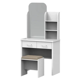 Caliber Set Τουαλέτα + Σκαμπό Απόχρωση Άσπρο 80x39x155cm