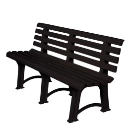 Atena Παγκάκι Κήπου-Βεράντας, Pp Ανθρακί 150x73x51cm