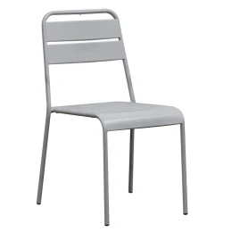 Brio Καρέκλα-Pro Στοιβαζόμενη Μέταλλο Βαφή Cool Grey 4C 48x59x79cm