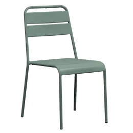 Brio Καρέκλα-Pro Στοιβαζόμενη Μέταλλο Βαφή Sandy Green 5635C 48x59x79cm