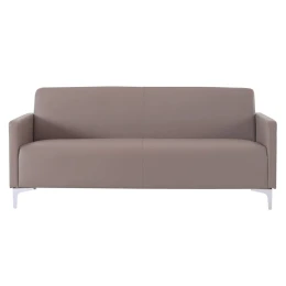 Style Καναπές Σαλονιού Καθιστικού, 2Θέσιος, Pu Cappuccino K/D 112x71x72cm
