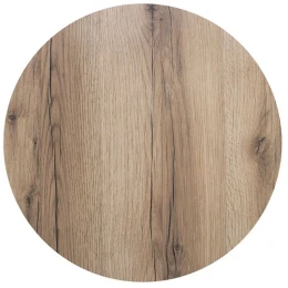 Hpl (High Pressure Laminated) Επιφάνεια Τραπεζιού Απόχρωση Natural Wood, Uv Φ70cm/12mm