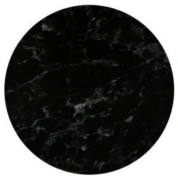 Hpl (High Pressure Laminated) Επιφάνεια Τραπεζιού Απόχρωση Black Marble, Uv Φ70cm/12mm