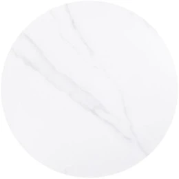 Επιφάνεια Μάρμαρο Sintered Stone, Απόχρωση White Marble (Mdf Για Στήριξη Βάσης) Φ60cm/11mm