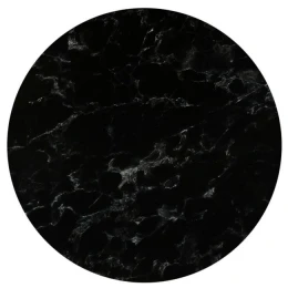 Hpl (High Pressure Laminated) Επιφάνεια Τραπεζιού Απόχρωση Black Marble, Uv Φ80cm/12mm