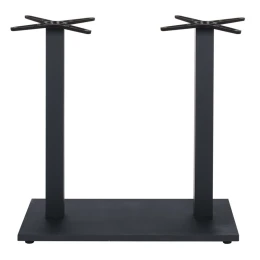 Prato-W Βάση Τραπεζιού Bar 70X40Cm H.93Cm Μέταλλο Βαφή Μαύρο Με Ρεγουλατόρο/ 18Kg 70x40 H.93cm
