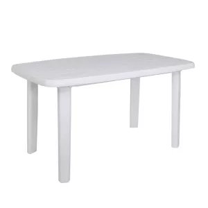 Sorrento Τραπέζι Oval Dining Κήπου - Βεράντας, Pp Απόχρωση Άσπρο 140x80x74cm oval