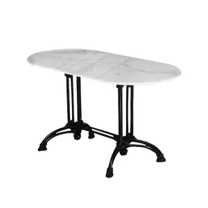 Eko Τραπέζι Αίθριο Oval Μαντέμι, Μάρμαρο 70x110x74cm Oval