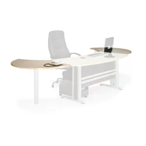 Executive Eπιφάνεια Eπέκτασης Απόχρωση Dark Grey - Beech 120x80cm