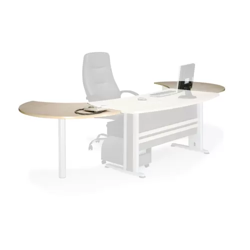 Executive Eπιφάνεια Eπέκτασης Απόχρωση Dark Grey - Beech 120x80cm