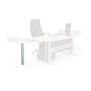 Executive Πόδι Επέκτασης Silver H.72cm