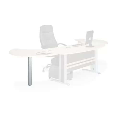 Executive Πόδι Επέκτασης Silver H.72cm