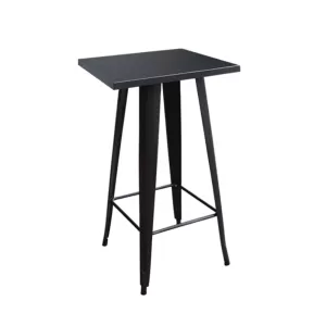Relix Τραπέζι Bar-Pro, Μέταλλο Βαφή Μαύρο 60x60x101cm