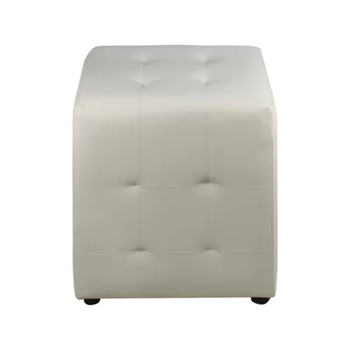 Cony Σκαμπό Βοηθητικό, Pu  Εκρού 37x37x42cm