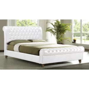 Harmony Κρεβάτι Διπλό Για Στρώμα 160X200Cm, Pu Άσπρο 169x240x104cm