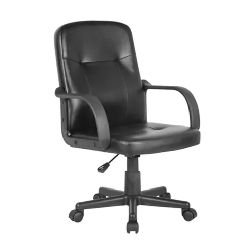 Bf1300 Πολυθρόνα Γραφείου Pu Μαύρο 57x64x90/100cm