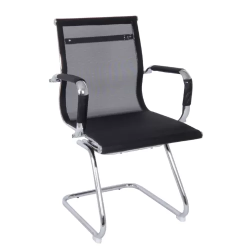 Bf3200V Πολυθρόνα Γραφείου Επισκέπτη - Mesh Μαύρο 55x60x91cm