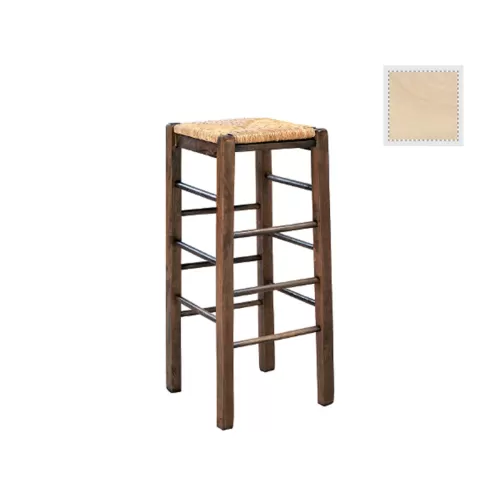 Ταβερνασ Σκαμπό Bar, Οξιά Άβαφο Με Ψάθα Αβίδωτη 35x35x80cm Ταβερνασ Σκαμπό Bar, Οξιά Άβαφο Με Ψάθα Αβίδωτη 35x35x80cm