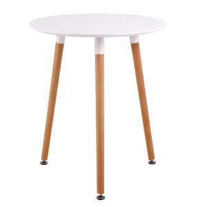 Art Τραπέζι Άσπρο Mdf Φ60 H.70cm