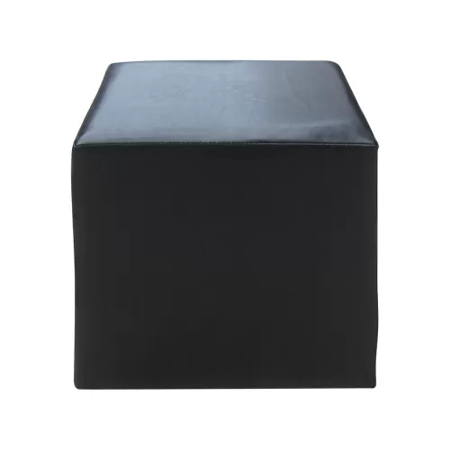 Club Σκαμπό Βοηθητικό, Pu Μαύρο 37x37x42cm
